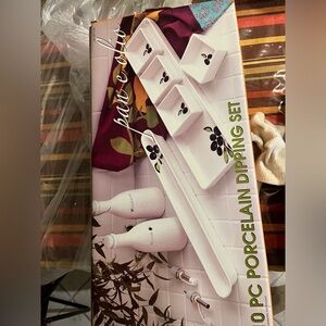 10 Piece Pan E Olio Porcelain Dipping Set